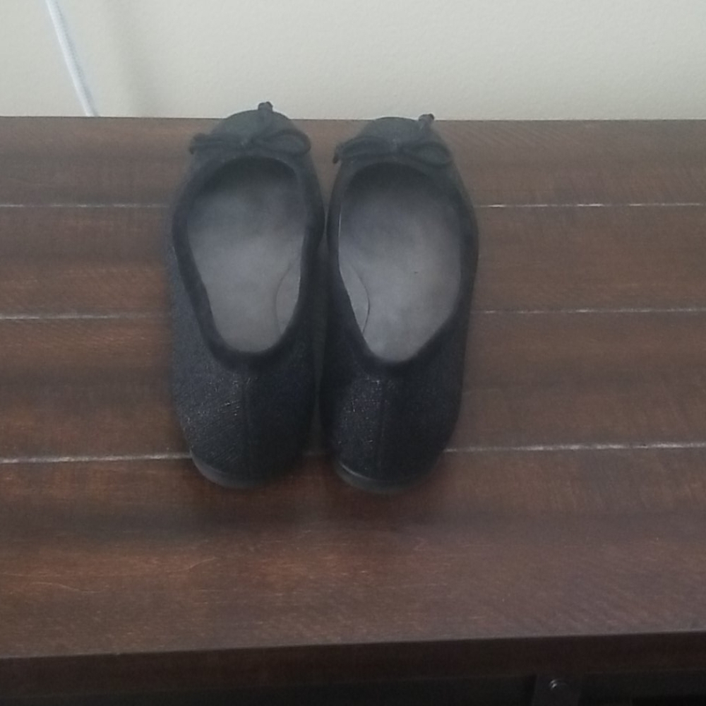 Stuart Weitzman Black Plaid Flats Size 8N - Picture 4 of 8
